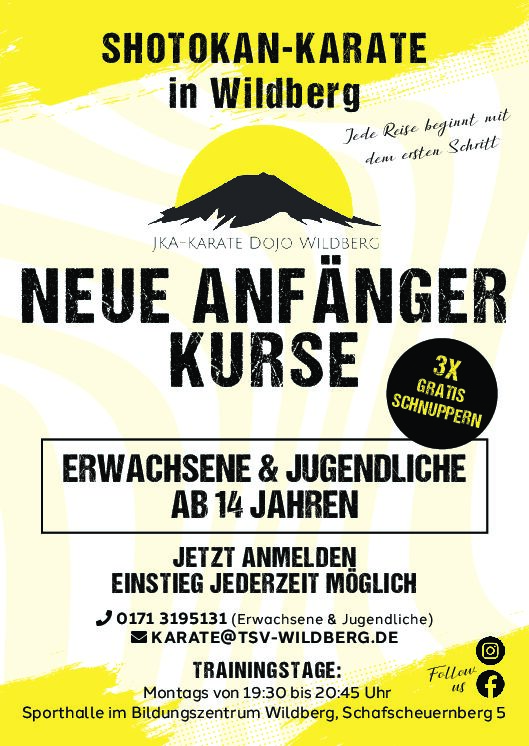Neuer Anfängerkurs!